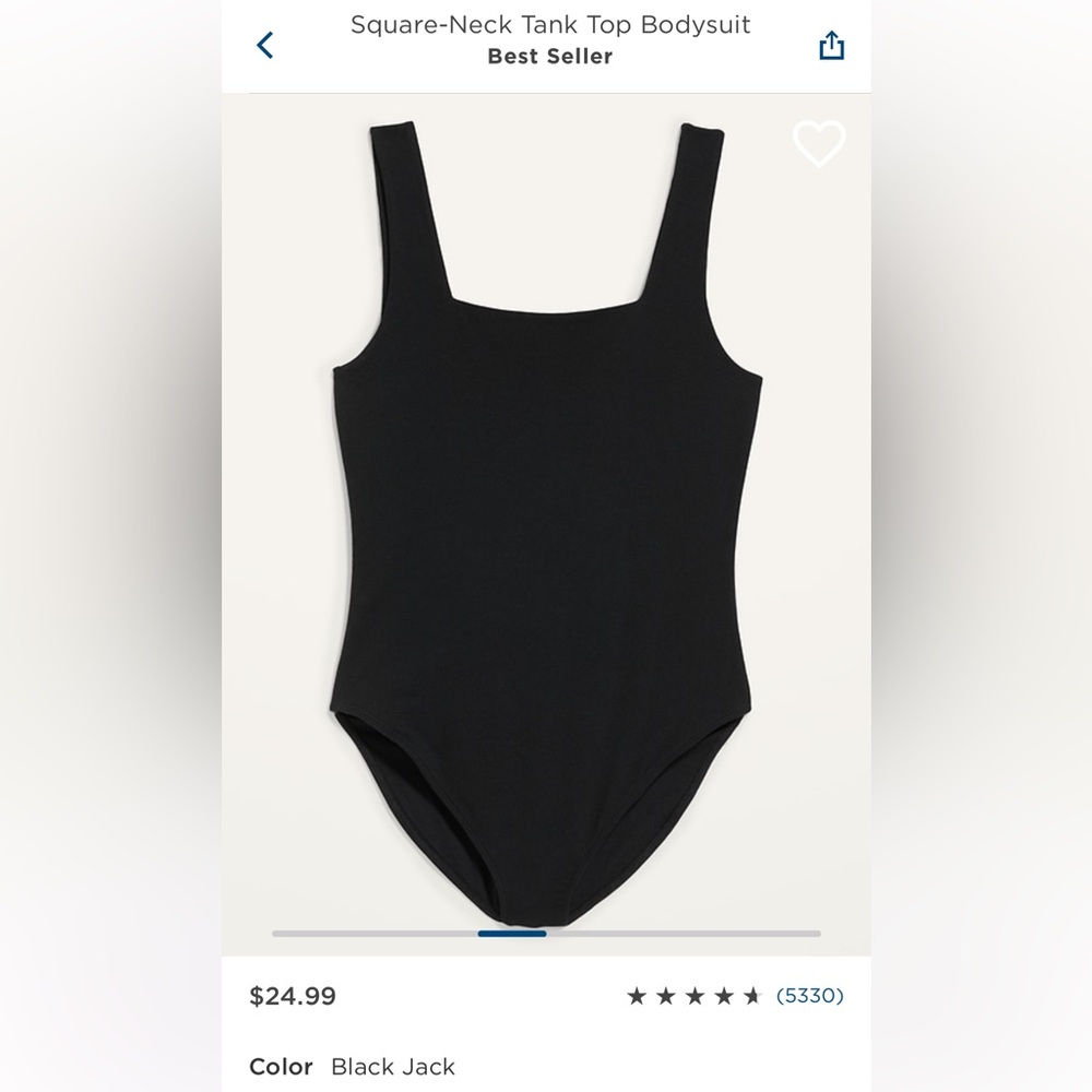Old Navy Square Neck Bodysuit
